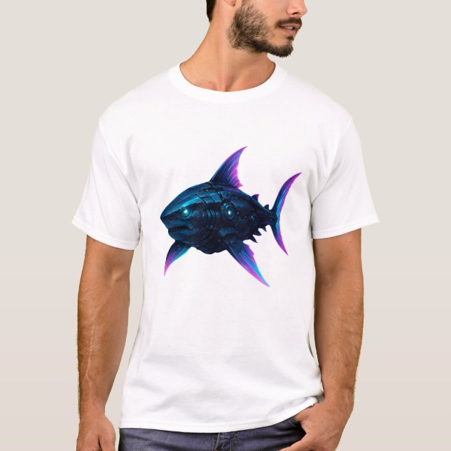 Cyber Shark T Shirt (Framsida)