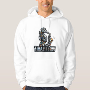 Cyber Sjöhäst Saxofon Hoodie