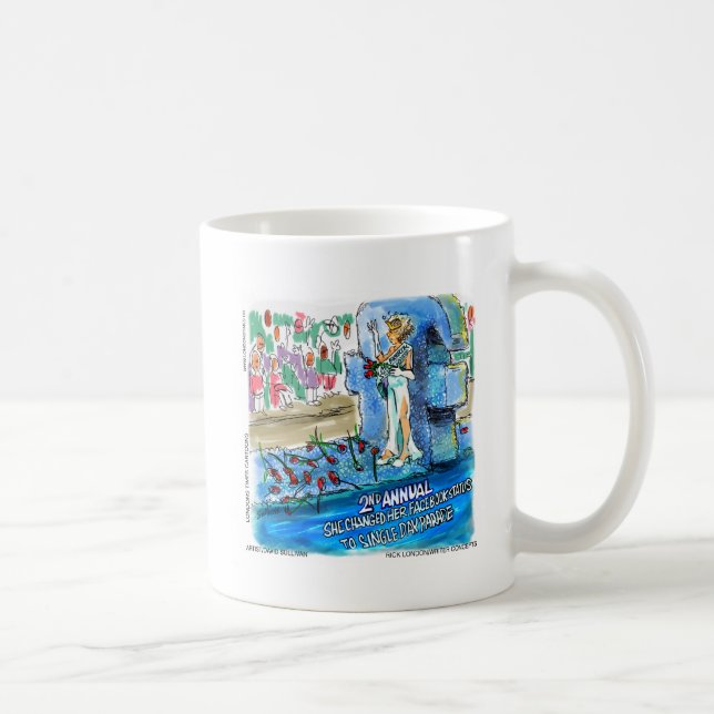 Cyber Skönhetsdrottning Roliga presenter T-shirts  Kaffemugg (Höger)