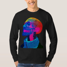 Cyber Skull – Futuristisk Anatomi Konst T Shirt