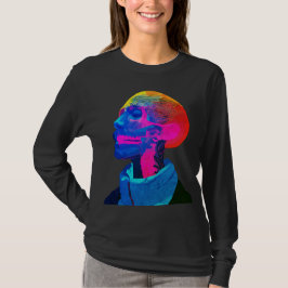 Cyber Skull – Futuristisk Anatomi Konst T Shirt