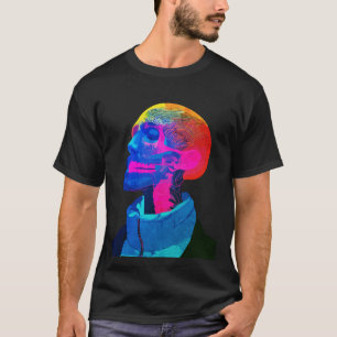 Cyber Skull – Futuristisk Anatomi Konst T Shirt