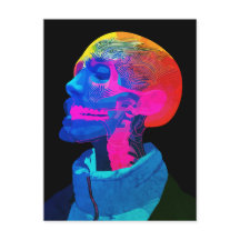 Cyber Skull – Futuristisk Anatomi Konst