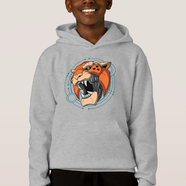 Cyber Tiger | Barn T Shirt (Framsida)