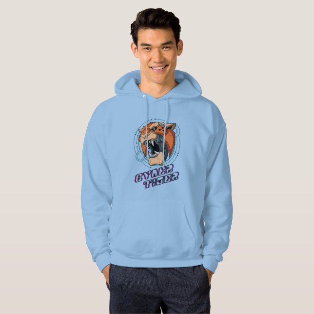 Cyber Tiger | MANAR Hoodie (Hel framsida)