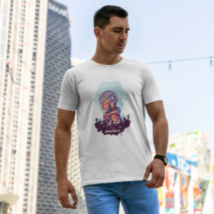 Cyber Urban Sci Fi Robot T Shirt