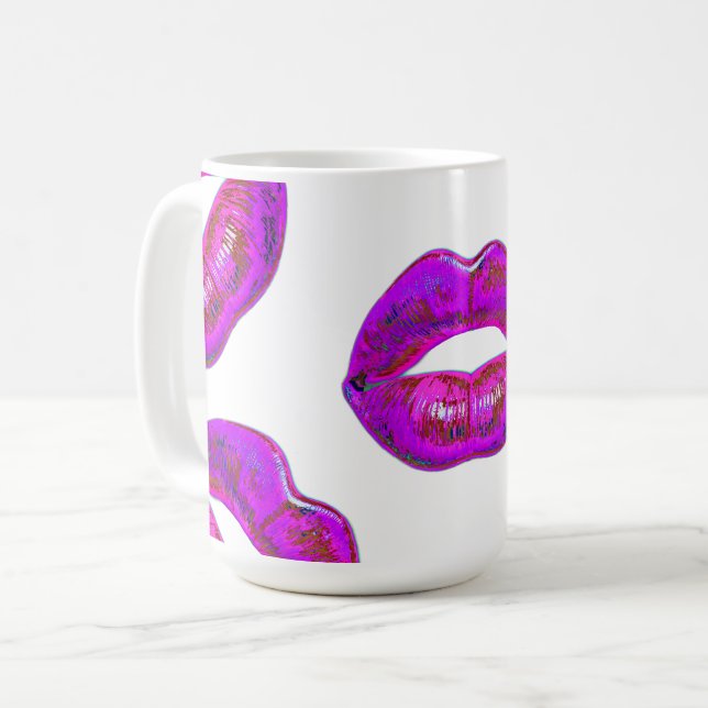 Cyber Venus Lips  - My Lips R 4 U. Multiplied.  Kaffemugg (Framsida vänster)