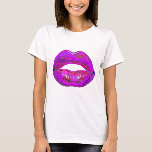 Cyber Venus Lips  - My Lips R 4 U. Multiplied.  T Shirt (Framsida)