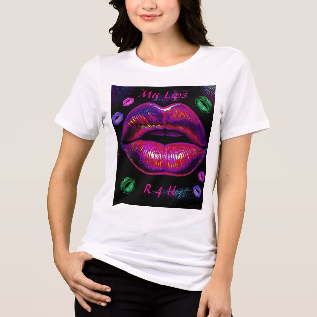 Cyber Venus Lips  - My Lips R 4 U T Shirt (Framsida)