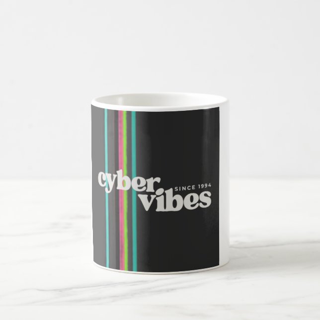 Cyber Vibes-mugg Kaffemugg (Center)