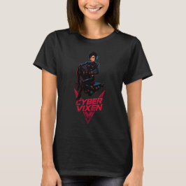 Cyber Vixen Gamer Girl Gaming Graphic - Video Game T Shirt