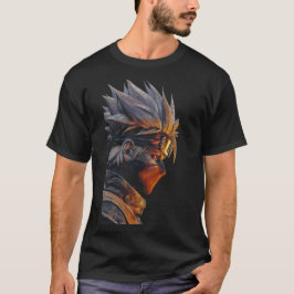 Cyber Warrior Anime T-Shirt | Futuristisk Fantasy 