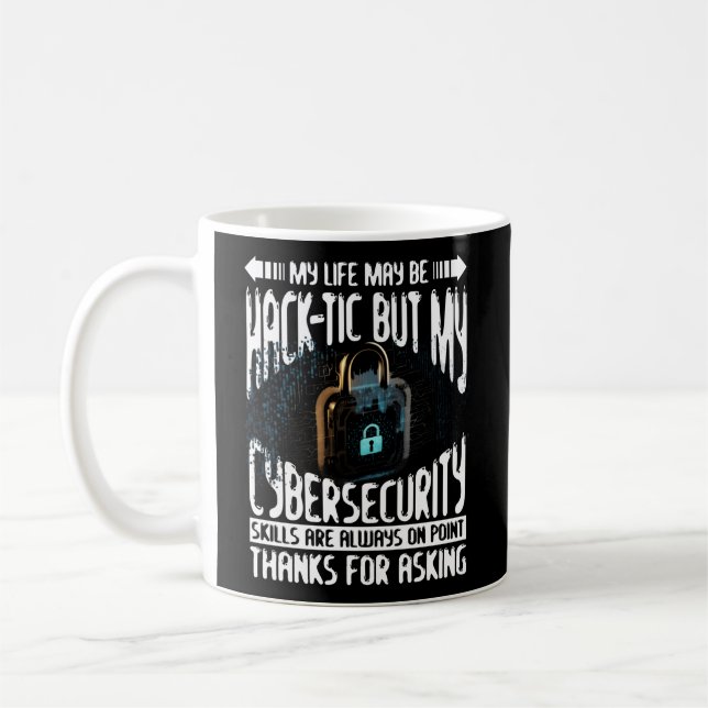 Cyber Warrior for Cyber Security Specialist Kaffemugg (Vänster)