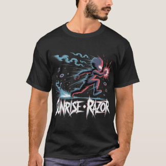 Cyber Wave Future Neon Japansk Retro-Futurism T Shirt