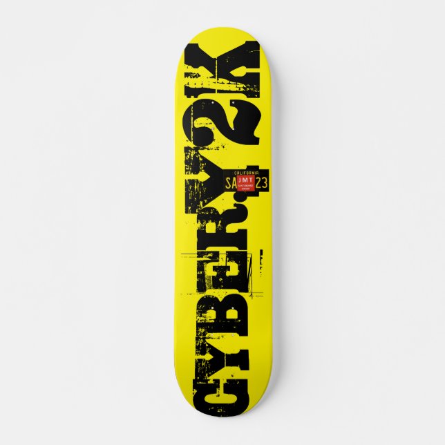 CYBER Y2K 7 3/4-tums Skateboard-däck Mini Skateboard Bräda 18,5 Cm (Framsida)