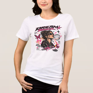 Cyber Y2K Dröm Större Streetwear Grafisk T-Shirt E