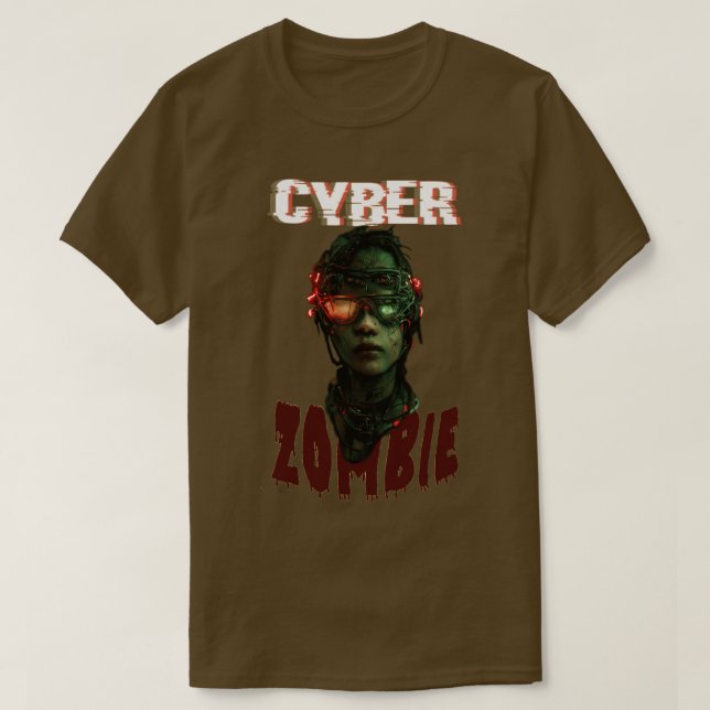 Cyber Zombie T Shirt (Design framsida)