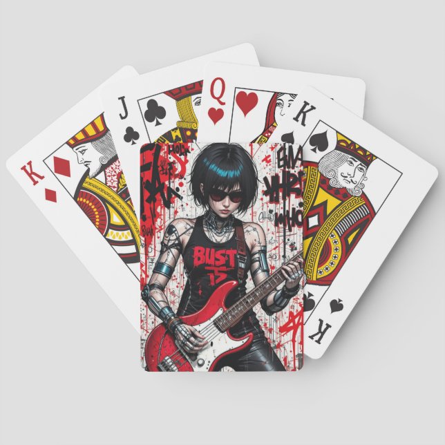 CyberBass Rebeljon-spelkort utlöste dek Casinokort (Baksidan)