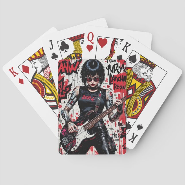 CyberBass Rebeljon-spelkort utlöste dek Casinokort (Baksidan)