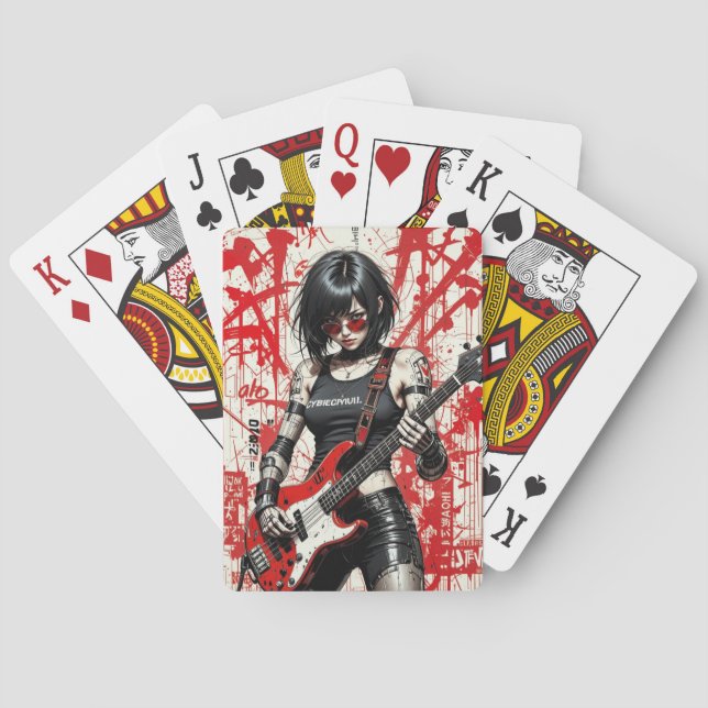 CyberBass Rebeljon-spelkort utlöste dek Casinokort (Baksidan)