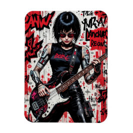 CyberBass Rebelling Flexible Photo Magnet