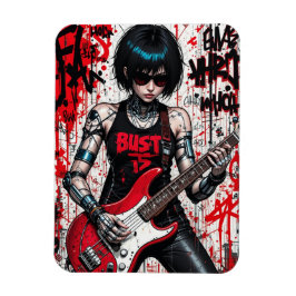 CyberBass Rebelling Flexible Photo Magnet