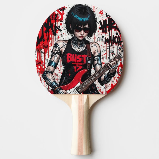 CyberBass Rebelling Ping Pong Paddle Pingisracket (Framsidan)