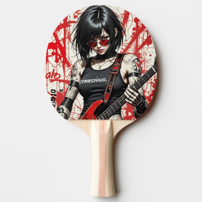 CyberBass Rebelling Ping Pong Paddle Pingisracket (Baksidan)