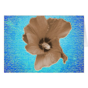 Cyberblomma, digital design hälsningskort