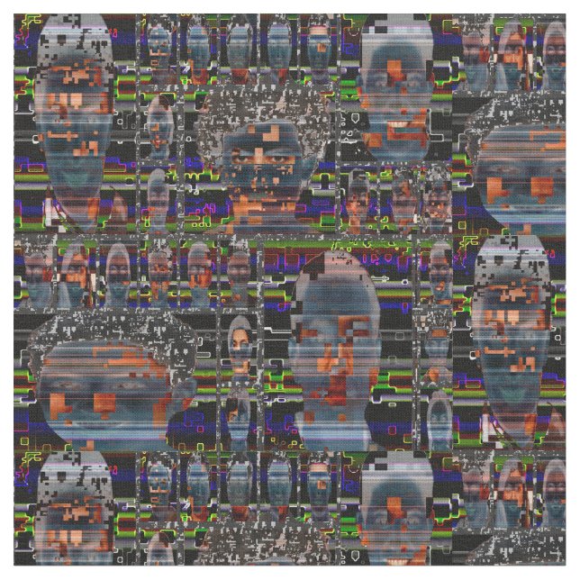 Cyberdazze Hyperface Fabric #1 Anti Recognition Tyg (Närbild)