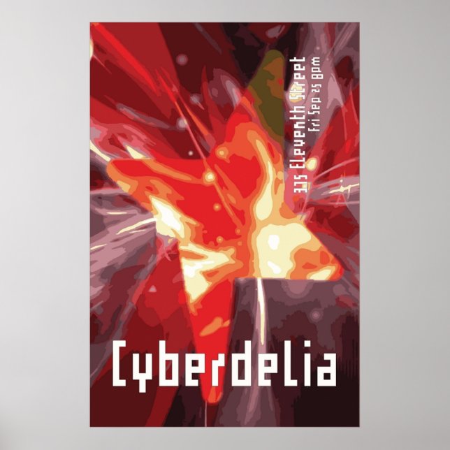 Cyberdelia Poster (Framsidan)