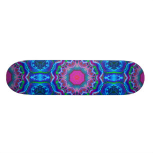 Cyberdelic KaleidoscopeSkateboard Old School Skateboard Bräda 21,6 Cm