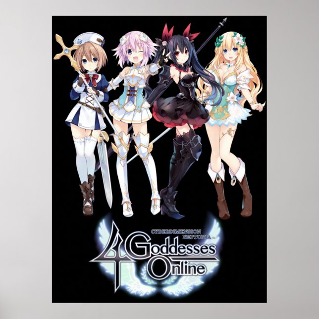 Cyberdimension Neptunia 4 Goddesses Online Poster (Framsidan)