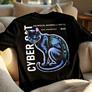 Cyberkatt Apex Rovdjur - Sci-Fi-Gåva för kattälska T Shirt