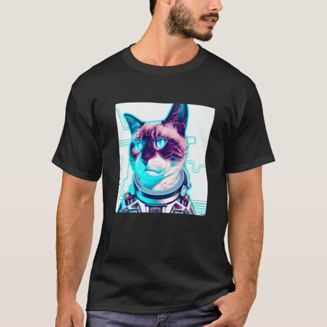 Cyberkatt T Shirt (Framsida)
