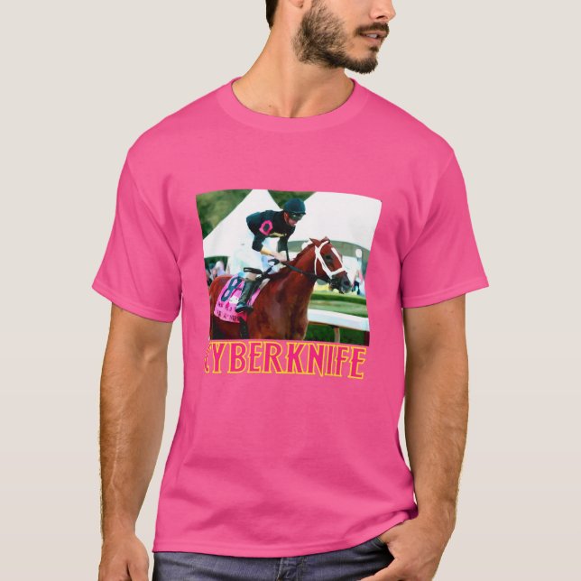 Cyberkniv Horseracing Oversized T Shirt (Framsida)
