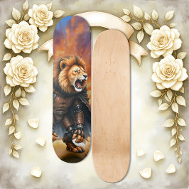 Cyberlejonet från ödemarkerna mini skateboard bräda 18,5 cm