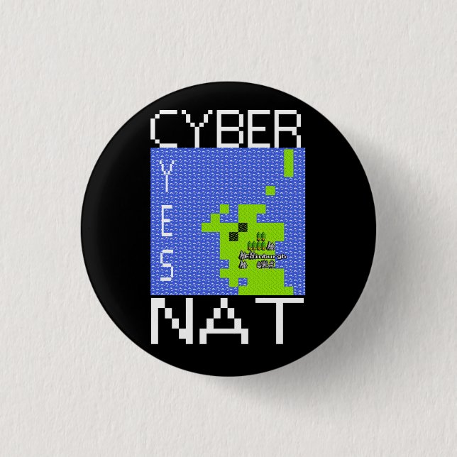 CYBERNAT-emblem Knapp (Framsida)