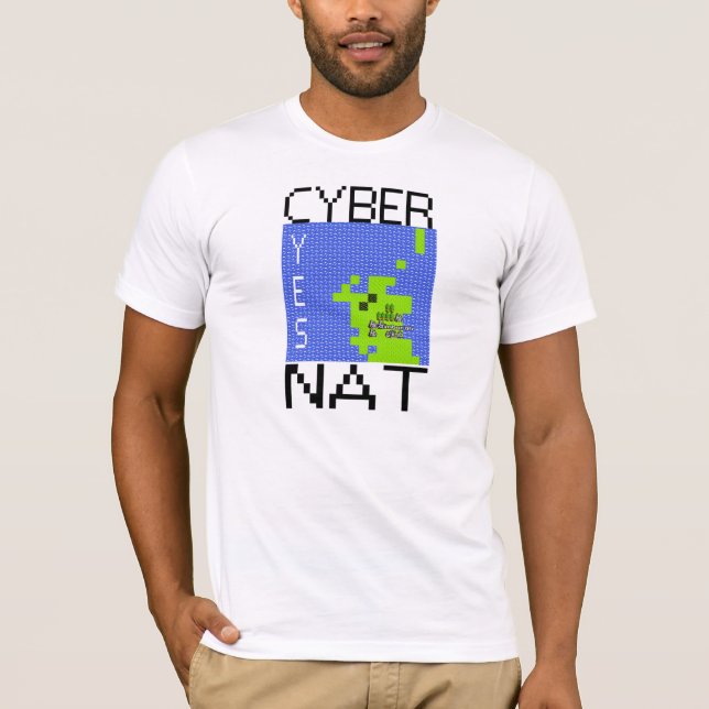 CYBERNAT tänder utslagsplatsen Tee Shirt (Framsida)