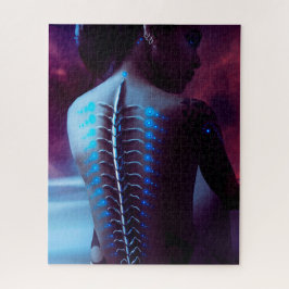 Cybernetic inbindningsCyberpunkkvinna Pussel
