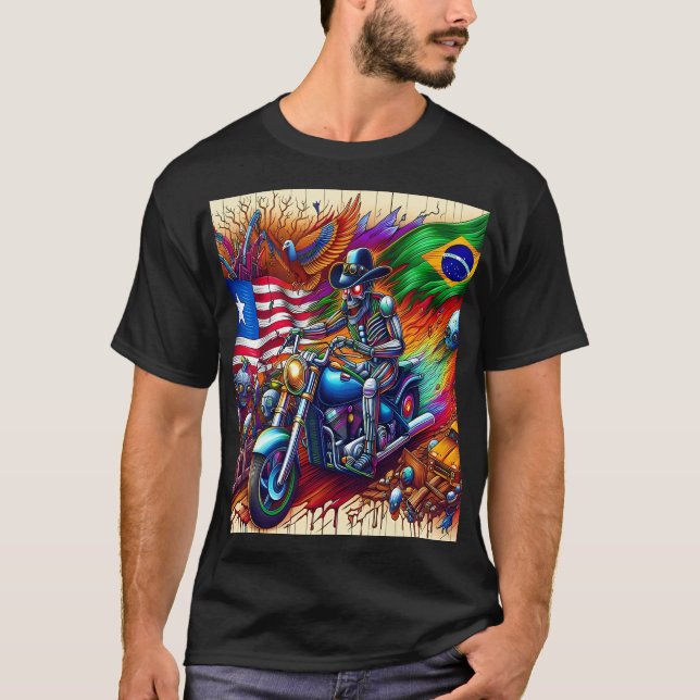 Cybernetic Knight: The Journey of Nations T Shirt (Framsida)