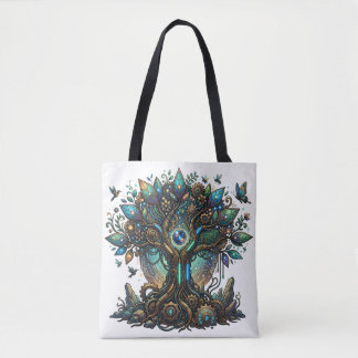 Cybernetic Tree of Life Cosmic Steampunk Tygkasse
