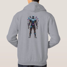 Cybernetic Warrior Hoodie Futuristiska Robot