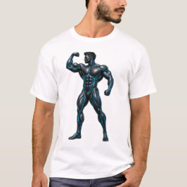 Cybernetisk kroppsbyggare - Futuristisk neonmuskel T Shirt