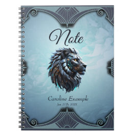 Cybernetisk Lejon Fusion of Power and Technology Anteckningsbok