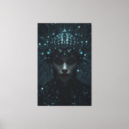 Cybernetisk Neural Entity Canvastryck