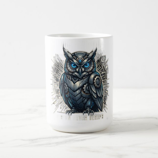 Cybernetisk Uggle Vision T-Shirt Kaffemugg (Center)