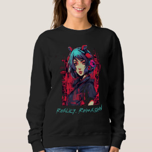 Cybernetiska kronor Sci-Fi Robot Girl Quest T Shirt