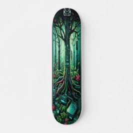 "Cybernetiskt Grove Deck" Mini Skateboard Bräda 18,5 Cm
