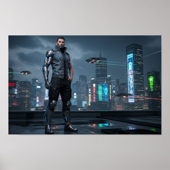 Cybernetiskt utökad person poster (Framsidan)